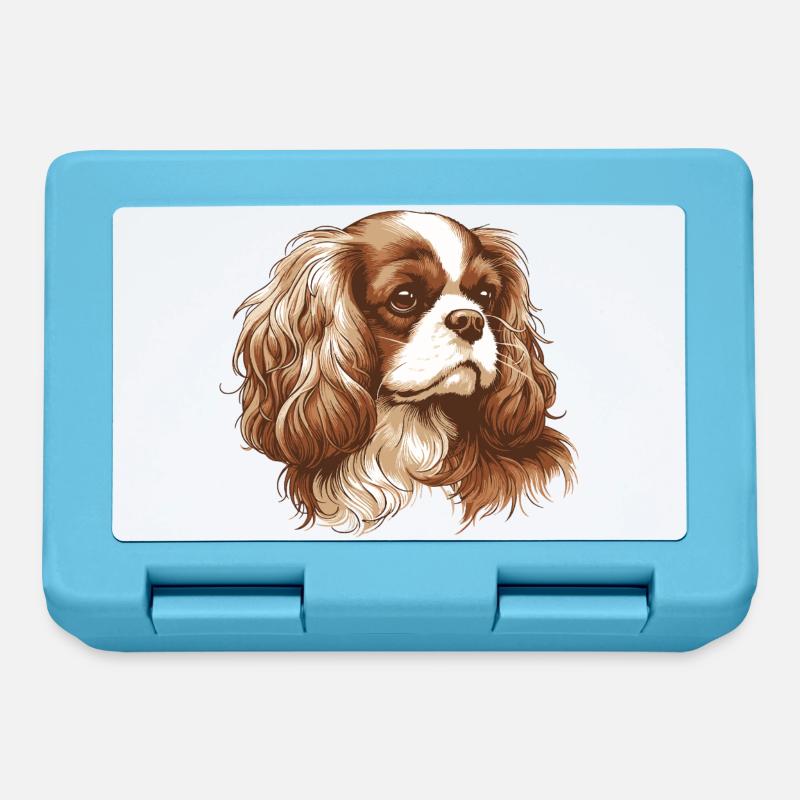 Cavalier King Charles Spaniel - Lunchbox - sapphire blue