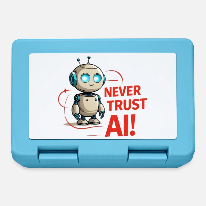 Never Trust AI - Brotdose - Saphirblau