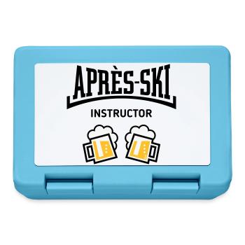 Après-Ski Instructor (Bier Apres Ski Konkav POS3C) - Brotdose - Saphirblau - Vorne