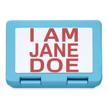Ich bin Jane Doe - Brotdose - Saphirblau - Vorne