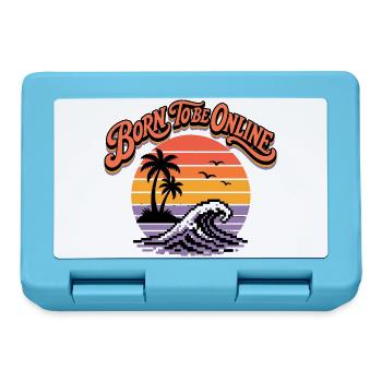 Born to Be Online Retro Sunset Surf - Brotdose - Saphirblau - Vorne