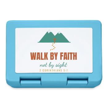 Walk By Faith Not By Sight – 2 Corinthians 5:7 - Brotdose - Saphirblau - Vorne