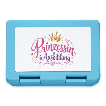 Prinzessin in Ausbildung - Tochter - Brotdose - Saphirblau - Vorne
