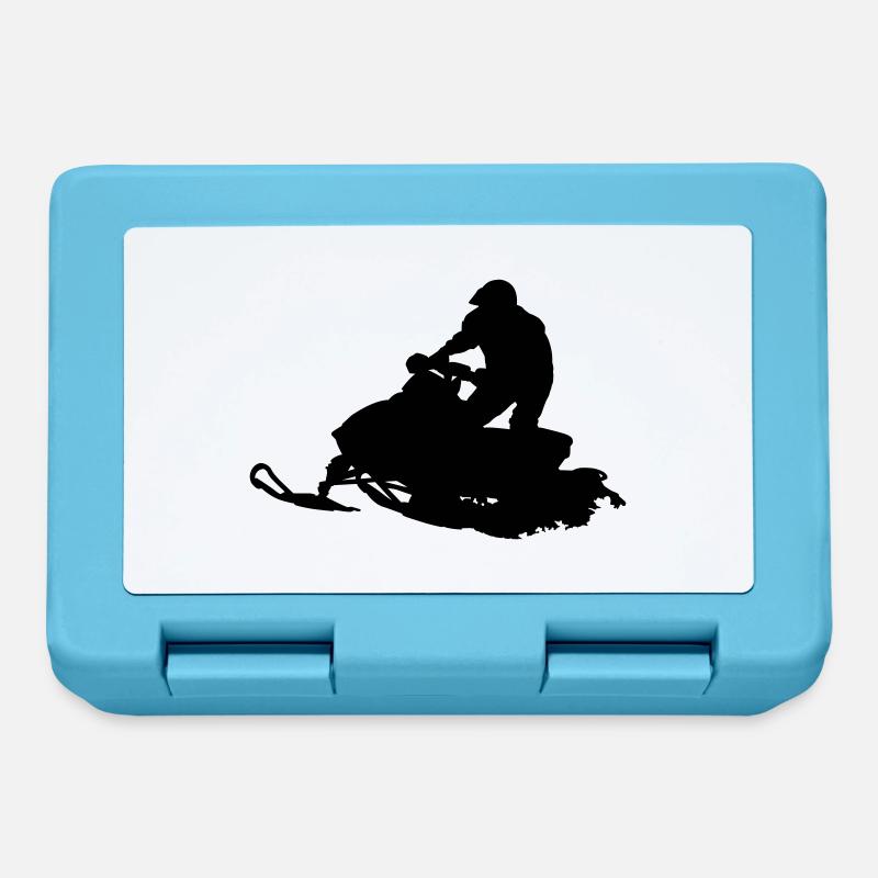Snowmobile - Brotdose - Saphirblau