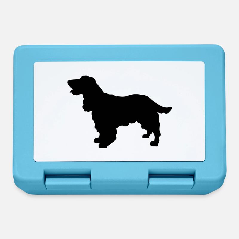 Cocker Spaniel Hund - Brotdose - Saphirblau