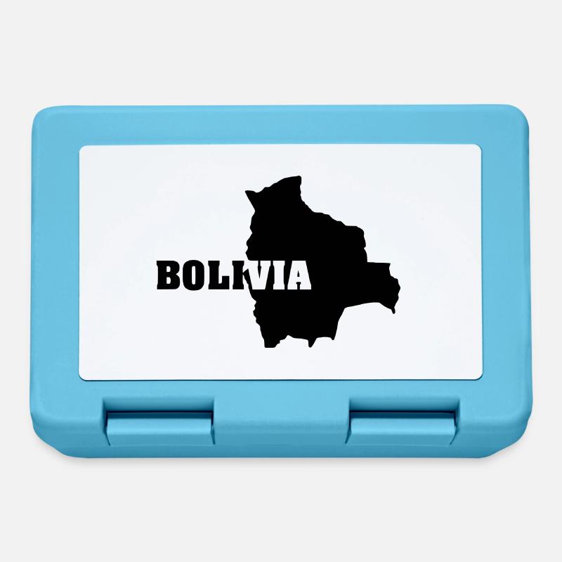 Bolivie (ID: 002004) - Boîte à goûter - bleu saphir