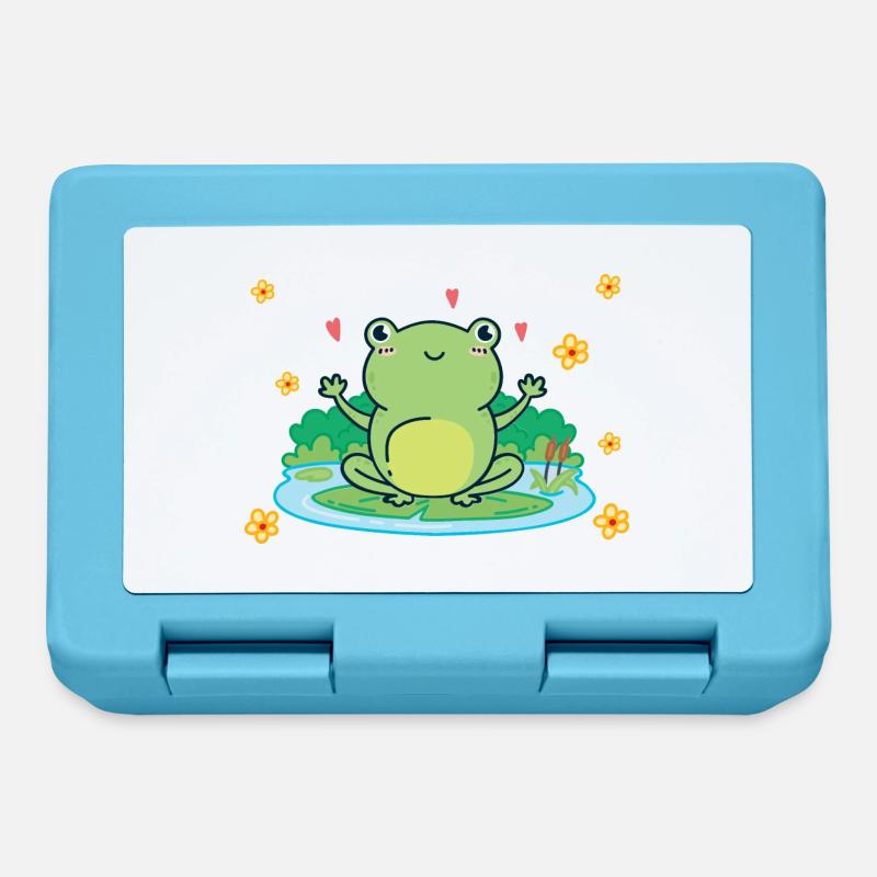frog - Lunchbox - sapphire blue