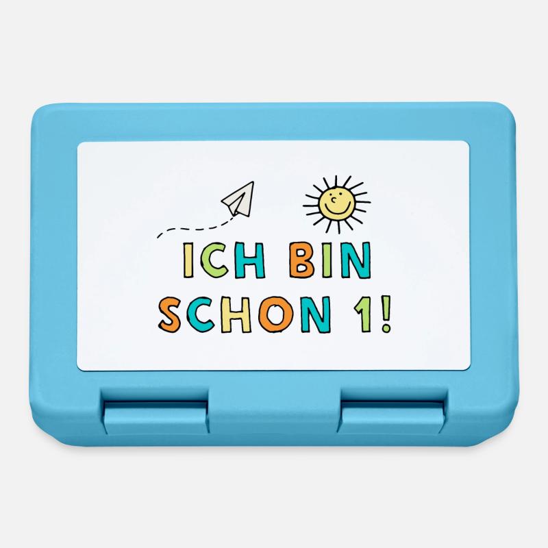 Ich bin schon eins - Brotdose - Saphirblau