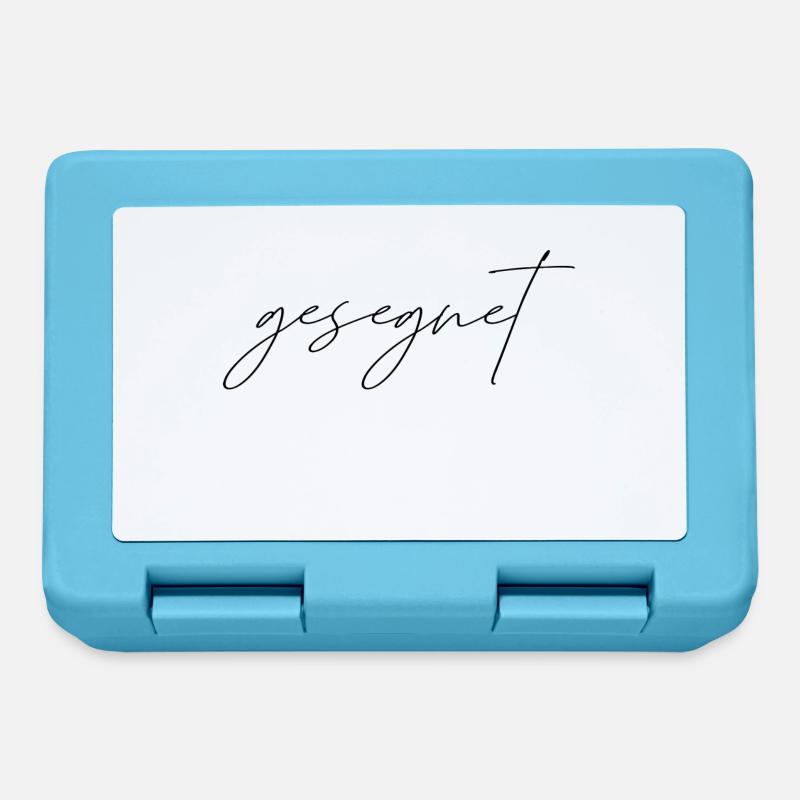 gesegnet - Brotdose - Saphirblau