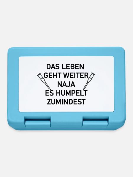 Das leben geht weiter - Brotdose - Saphirblau