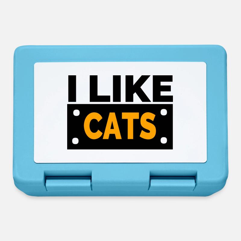 Feline - Lunchbox - sapphire blue