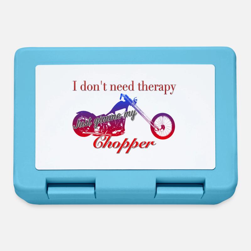 Eigentherapie Chopper - Brotdose - Saphirblau