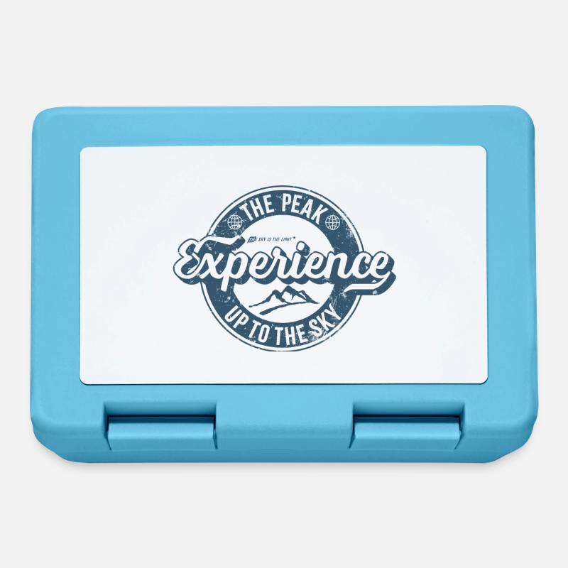 Peak Experience Retro Label - Lunchbox - sapphire blue