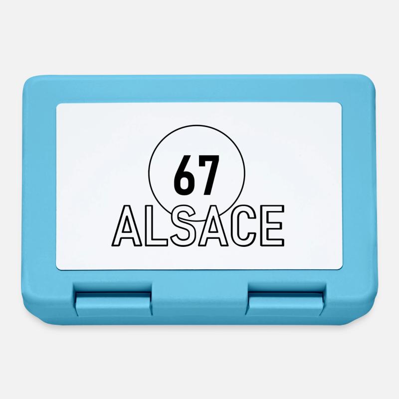 Alsace N67 - Boîte à goûter - bleu saphir