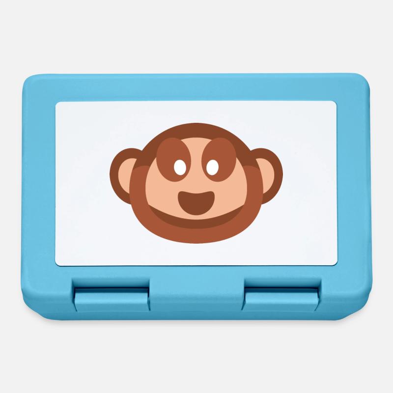 Monkey (Bubble) - Lunchbox - sapphire blue