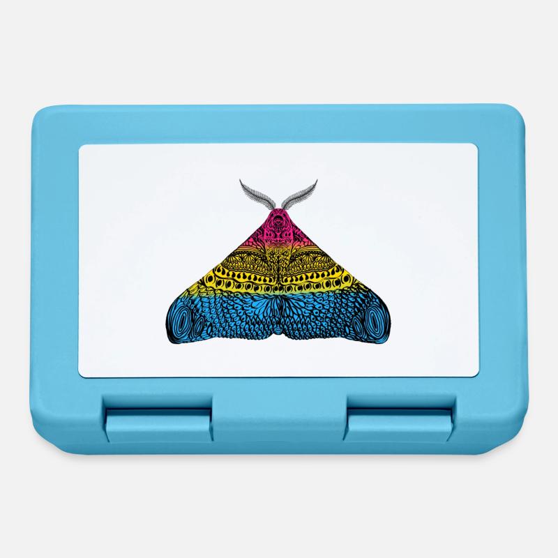 Pansexual pride moth - Lunchbox - sapphire blue