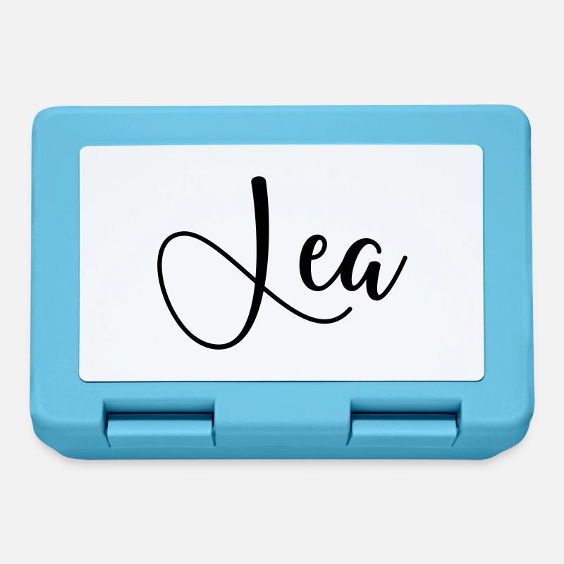 name lea - Brotdose - Saphirblau