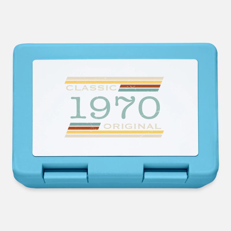 Vintage 1970, Classique, Original(e) - Boîte à goûter - bleu saphir