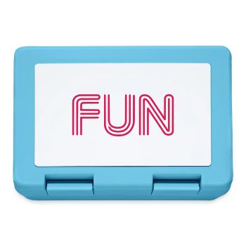 Fun Slogan - Spass - funny - Spaß - Brotdose - Saphirblau - Vorne