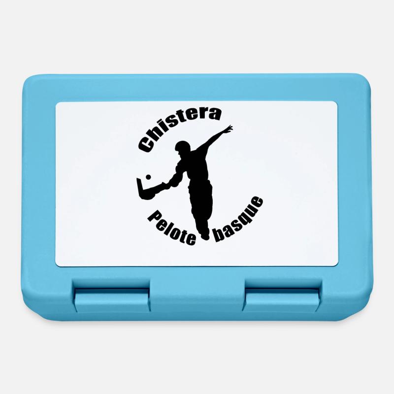Chistera pelote basque jeu de paume fronton - Boîte à goûter - bleu saphir