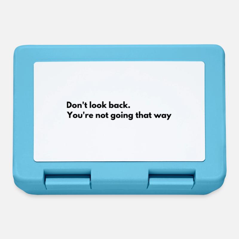Don't look back, you don't go that way. Look for - Lunchbox - sapphire blue