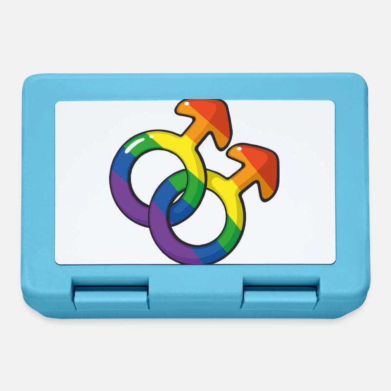 Lgtb Mars symbole arc-en-ciel - Boîte à goûter - bleu saphir