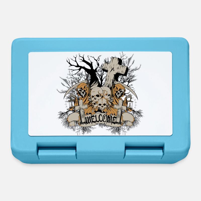 graveyard welcome - Lunchbox - sapphire blue