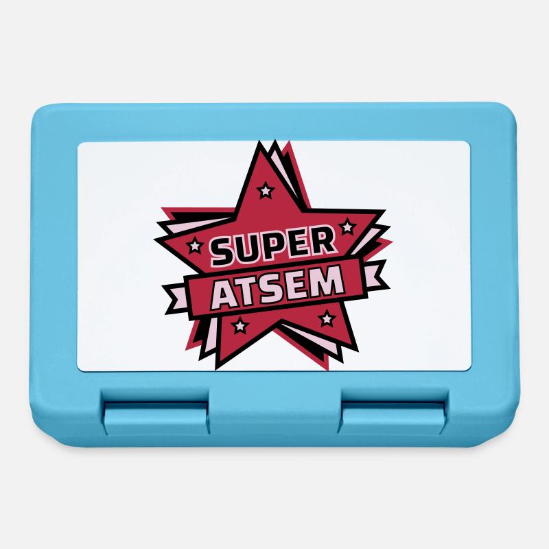 super atsem - Boîte à goûter - bleu saphir
