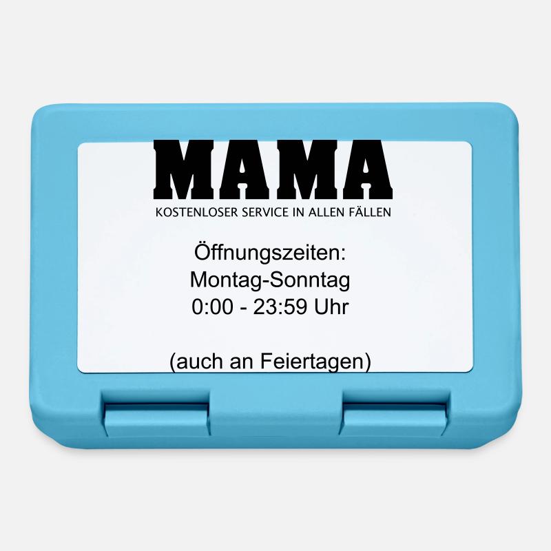 Mama Muttertag Service 24/7 1c - Brotdose - Saphirblau