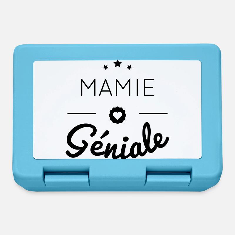 MAMIE GENIALE - Boîte à goûter - bleu saphir