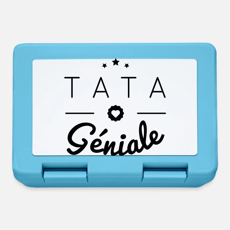 Tata géniale - Boîte à goûter - bleu saphir