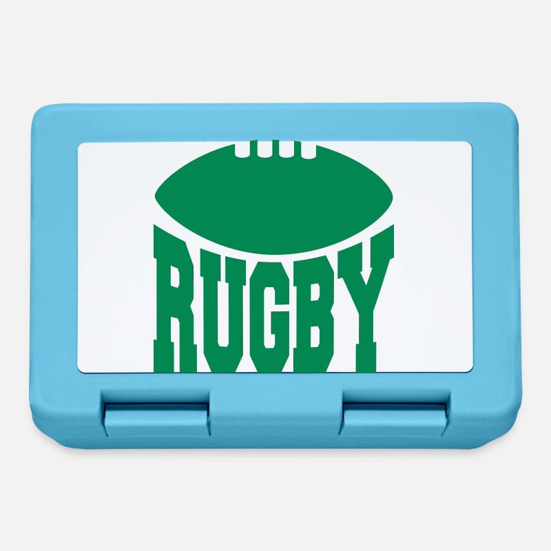 Rugby - Boîte à goûter - bleu saphir