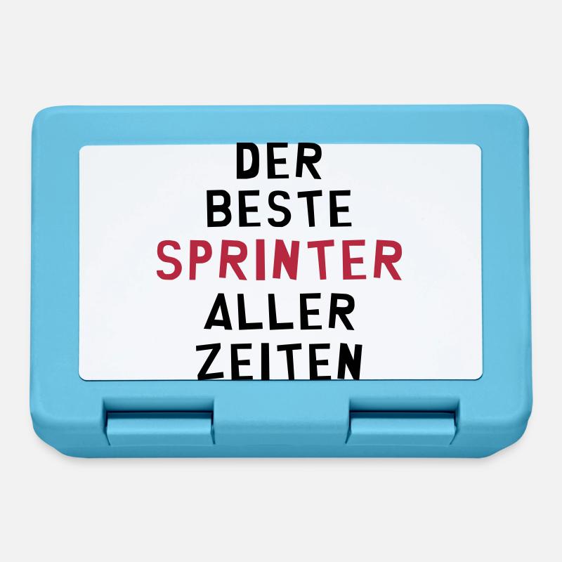 Leichtathletik / Sprint / Sprinter / Sprinterin - Brotdose - Saphirblau