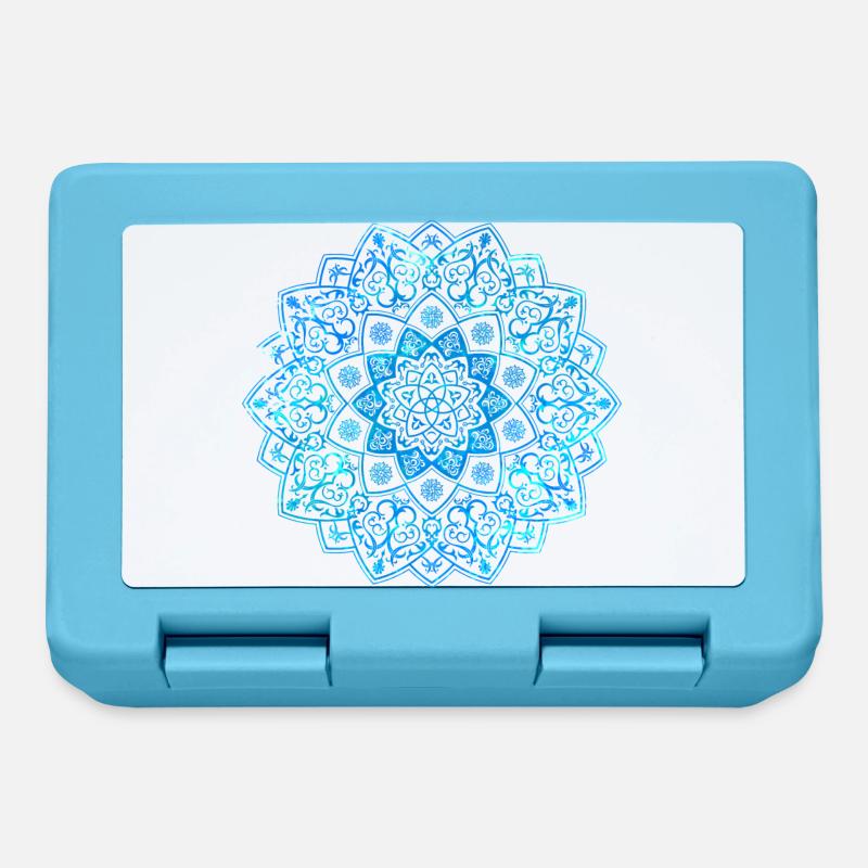 Mandala - Blau - Brotdose - Saphirblau