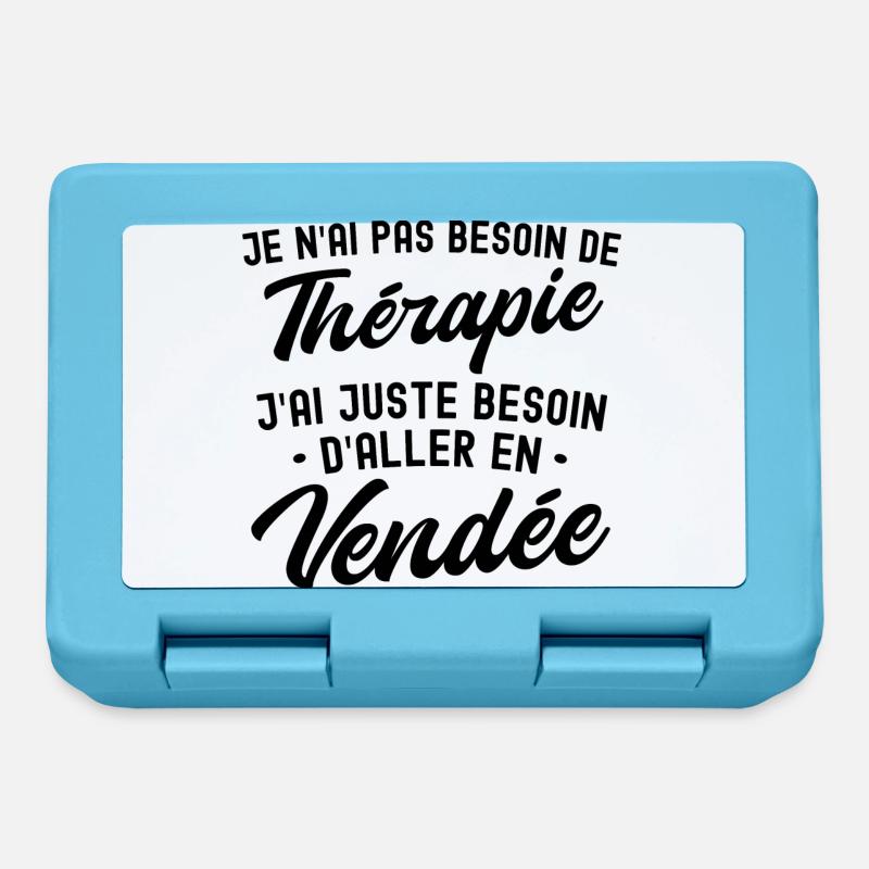 Thérapie Vendée - Boîte à goûter - bleu saphir