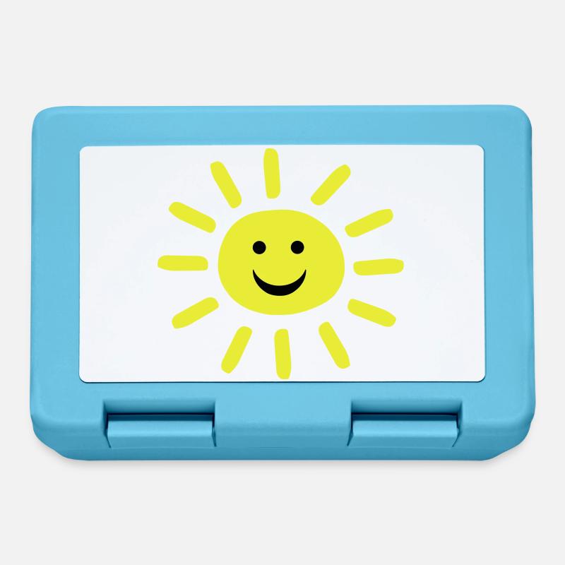 Smiley Summer Sun - Boîte à goûter - bleu saphir