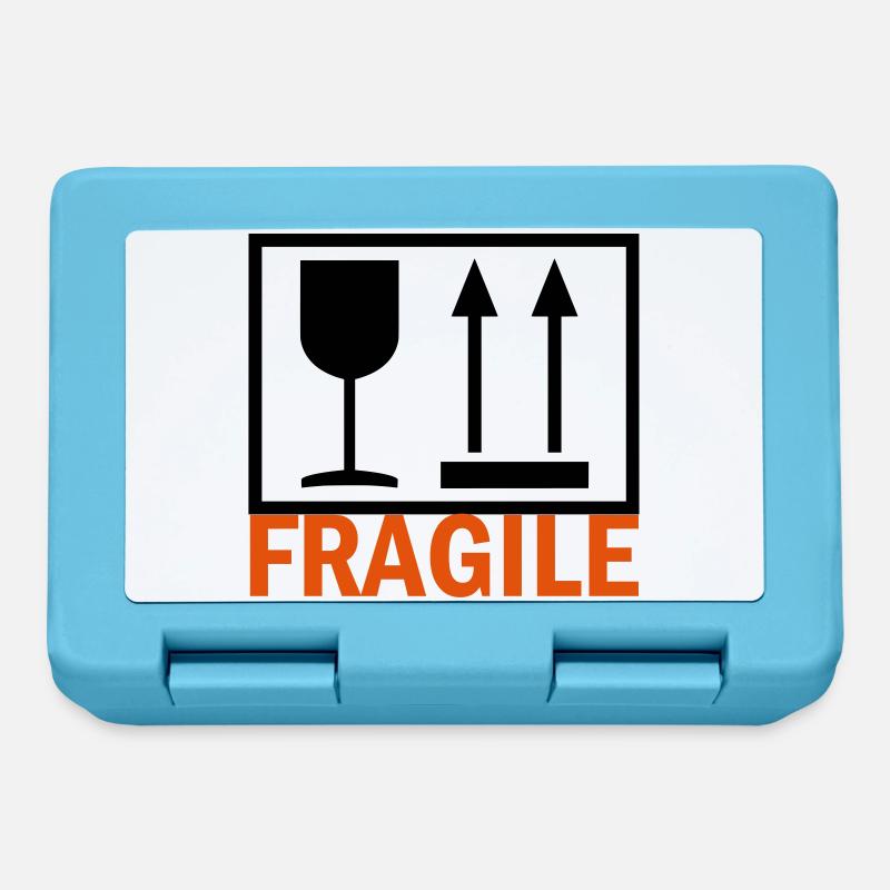 FRAGILE - Boîte à goûter - bleu saphir