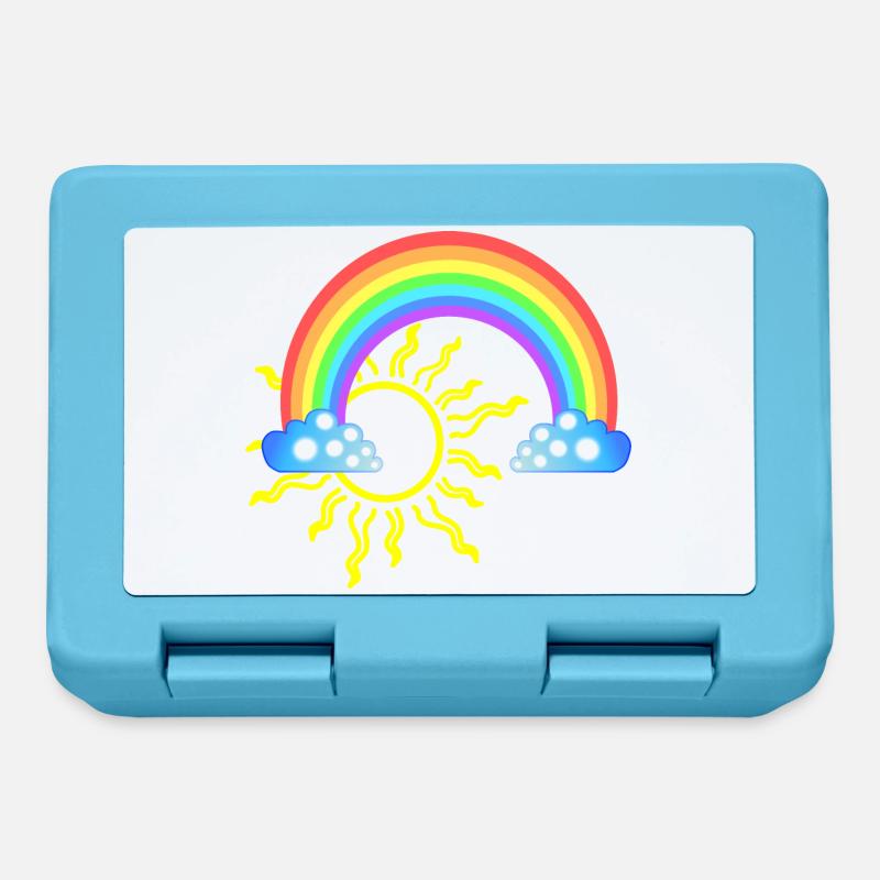 Regenbogen - Brotdose - Saphirblau