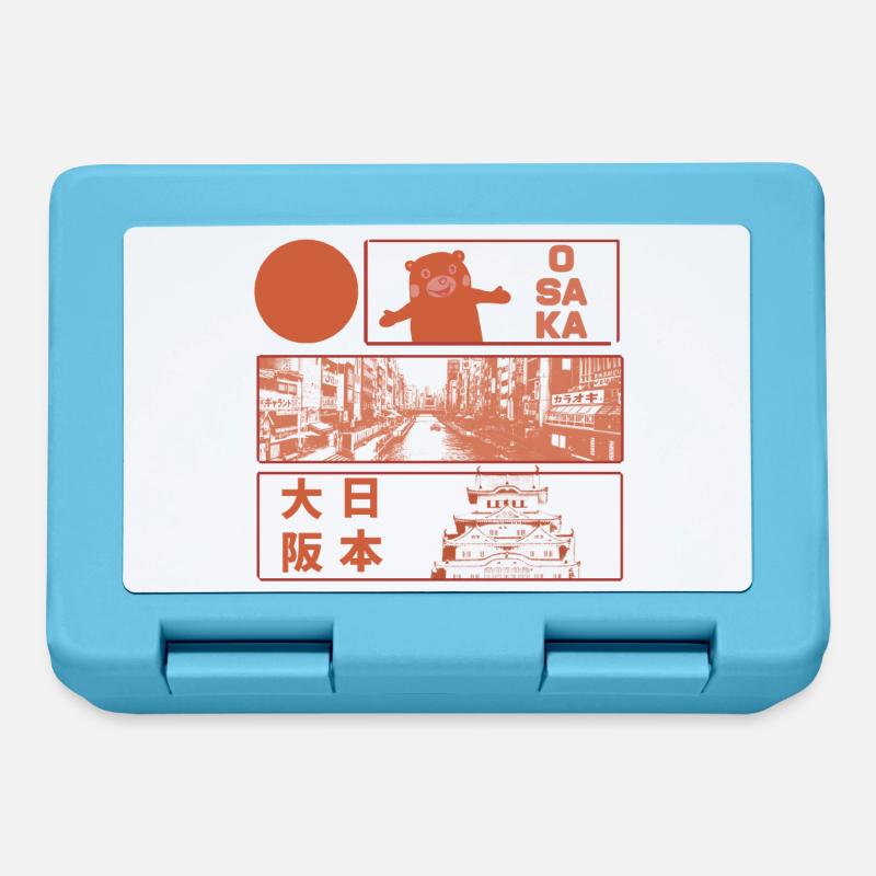 Visiter le château d’Osaka - Boîte à goûter - bleu saphir