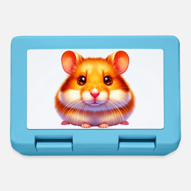 Hamster - Boîte à goûter - bleu saphir
