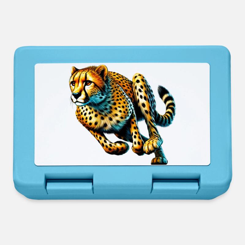 Guépard - Boîte à goûter - bleu saphir