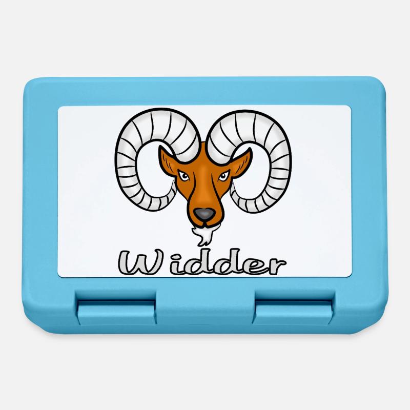 Widder Sternzeichen - Brotdose - Saphirblau
