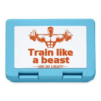 Train like a beast - look like a beauty - Lunchbox - sapphire blue - Front