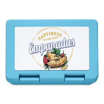 Empanada Snack Vintage Espagne Rétro Dumplings - Boîte à goûter - bleu saphir - Devant