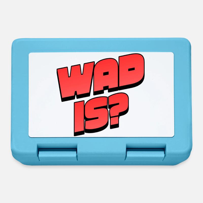 WAD 15 Neon Bold Typographe - Boîte à goûter - bleu saphir