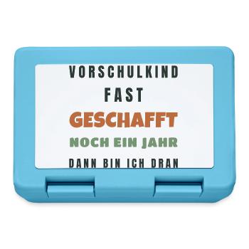 Vorschulkind fast geschafft noch ein Jahr 2026 - Brotdose - Saphirblau - Vorne