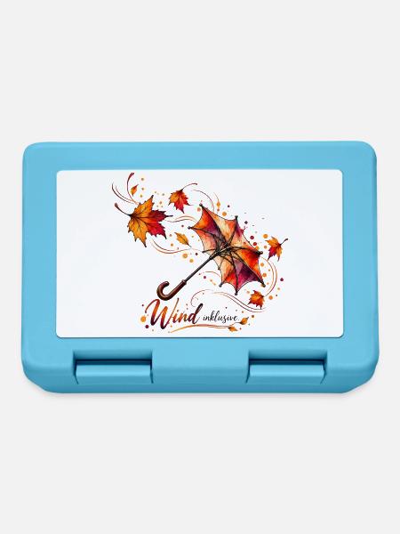 Herbstwind – Farben des Wandels - Brotdose - Saphirblau