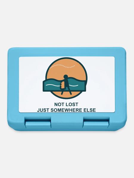 Not Lost Just Somewhere Else - Brotdose - Saphirblau