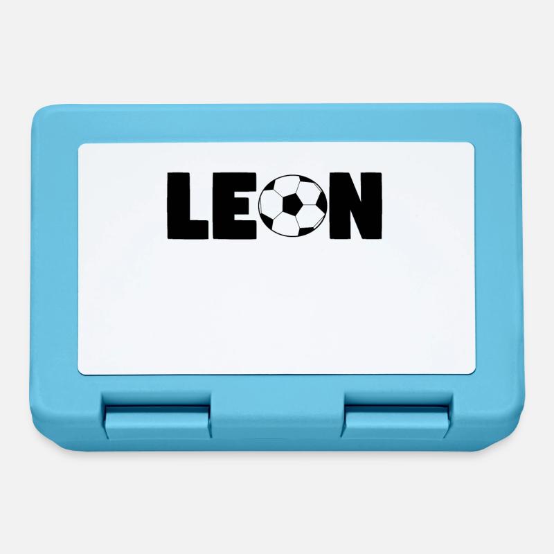 Leon name boy gift - Lunchbox - sapphire blue