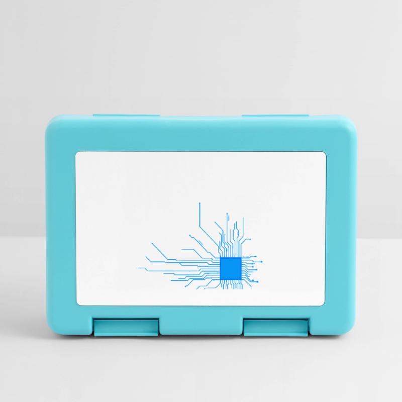 board blue computer pc admin core cpu nerd code Lunchbox